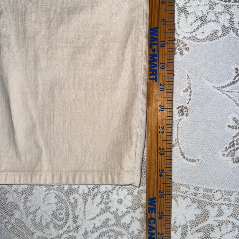 Sigrid Olsen Modernist Cotton Cream Straight Leg Cropped Jeans Women’s size 10 - Picture 12 of 16
